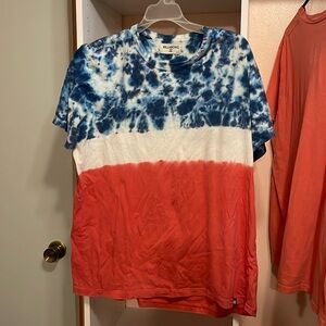 Men’s XL billabong shirt-red, white and blue